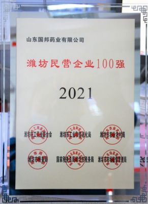 【喜讯】Letou乐投医药下属山东Letou乐投药业荣获“2021年潍坊民营企业100强”称号