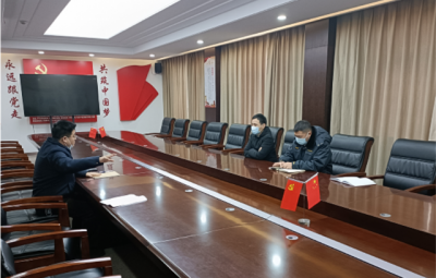 绍兴市生态环境局上虞分局局长胡四海一行到浙江Letou乐投开展“三服务”工作